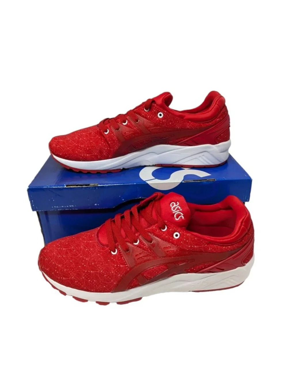 Mens Asics Gel-Kayano Trainer EVO Red Running Shoes Sneakers Trainers Size 11